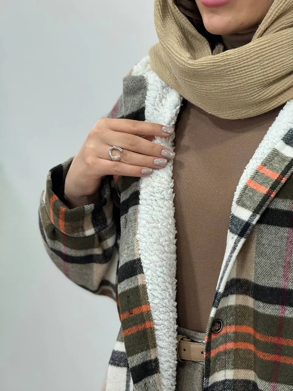 پالتو پشمی داخل تدی کلاهدار پردیس